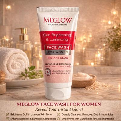 MEGLOW SKIN BRIGHTENING AND LUMINIZING FACE WASH